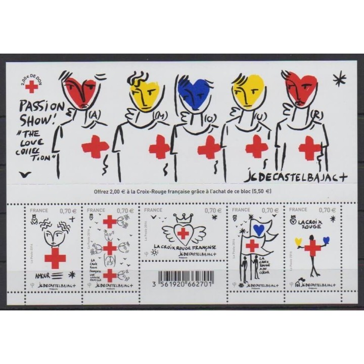 Buy this souvenir sheet  of France of the year 2016 (Nb F5106).