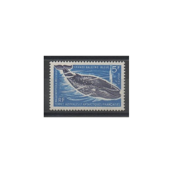 Timbres - TAAF  - 1966 - No 22 - Vie marine