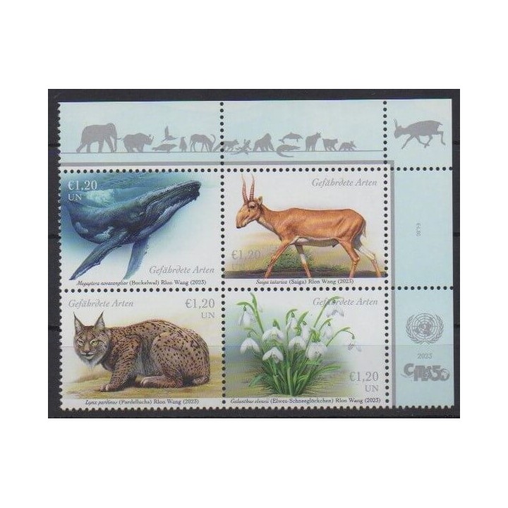 Acheter cette série de timbres des Nations Unies (ONU - Vienne) de l'année 2023 (No 1150/1153).