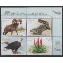 United Nations (UN - New York) - 2023 - Nb 1816/1819 - Endangered species - WWF