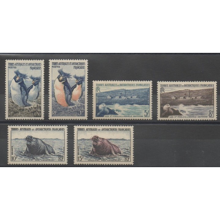 Stamps - French Southern and Antarctic Territories - Post - 1956 - Nb 2/7 - Animals