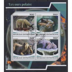 Central African Republic - 2017 - Nb 5253/5256 - Mamals - Used