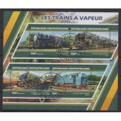 Central African Republic - 2017 - Nb 5001/5004 - Trains - Used