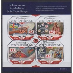 Centrafricaine (République) - 2019 - No 6338/6341 - Croix-Rouge - Oblitérés