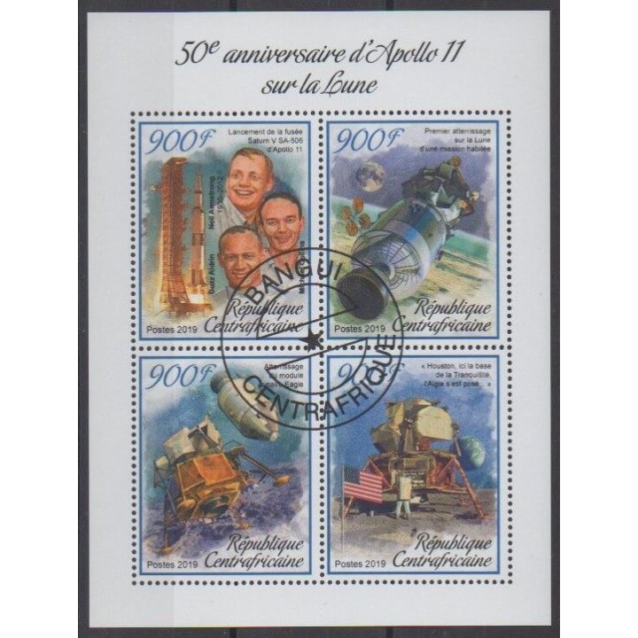 Buy this set of stamps of Central African Republic of the year 2019 (Nb 6456/6459). - Used