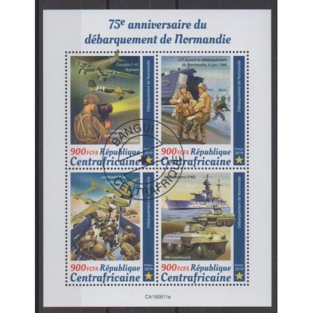 Central African Republic - 2019 - Nb 6552/6555 - Second World War - Used