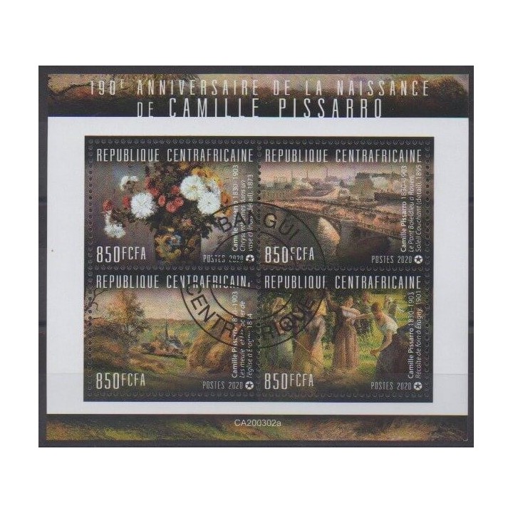 Acheter cette série de timbres de la République Centrafricaine de l'année 2020 (No 6854/6857). - Oblitéré