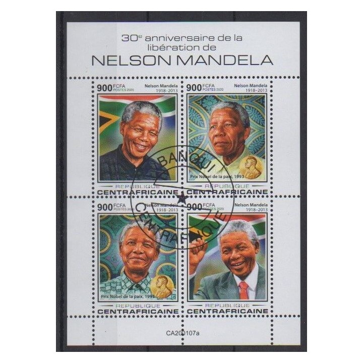 Acheter cette série de timbres de la République Centrafricaine de l'année 2020 (No 6738/6741). - Oblitéré