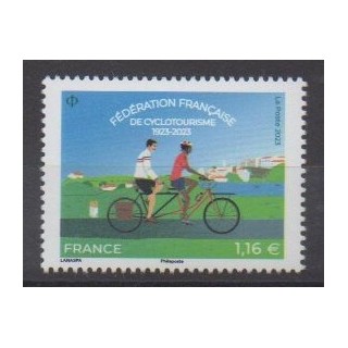 Acheter ce timbre de France de l'année 2023 (Fédération française de cyclotourisme).