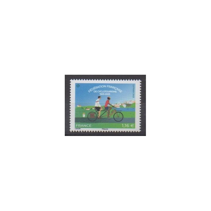 Buy this stamp of France of the year 2023 (Fédération française de cyclotourisme).