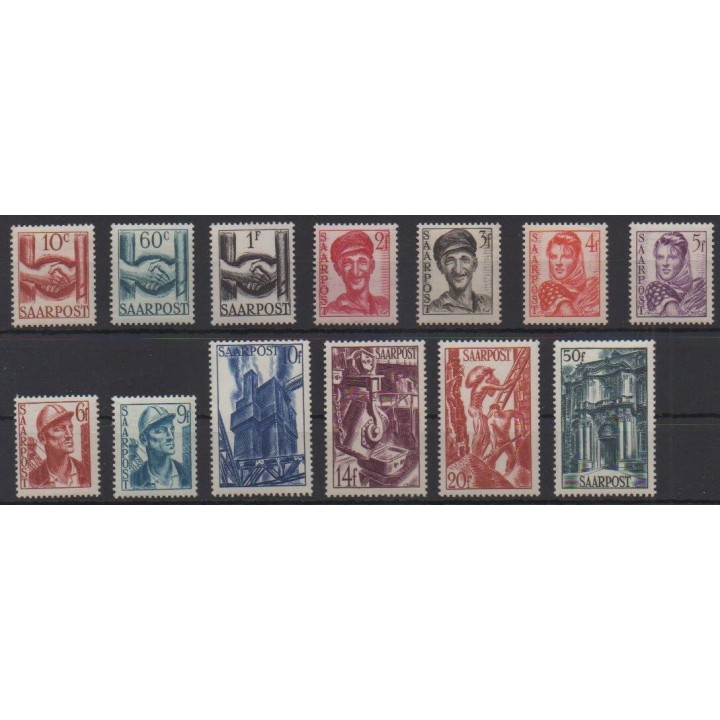 Buy this set of stamps of Saar of the year 1948 (Nb 231/243).