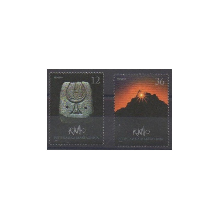 Buy this set of stamps of Macedonia of the year 2007 (Nb 401/402).