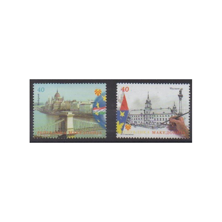 Buy this set of stamps of Macedonia of the year 2011 (Nb 569/570).