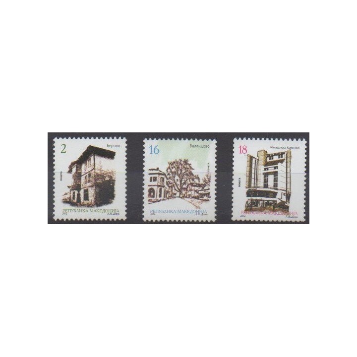 Acheter cette série de timbres de Macédoine de l'année 2012 (No 608/610).