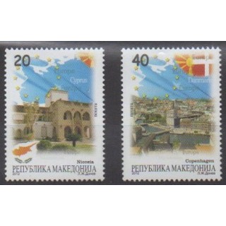 Acheter cette série de timbres de Macédoine de l'année 2012 (No 601/602).