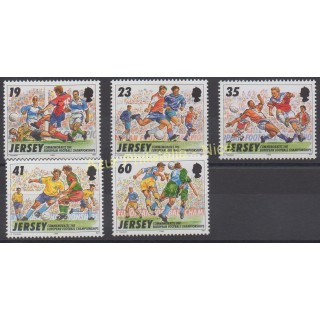 Timbres - Thème football - Jersey - 1996 - No 728/732