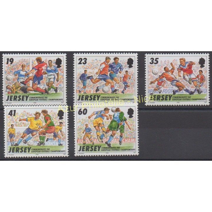 Timbres - Thème football - Jersey - 1996 - No 728/732