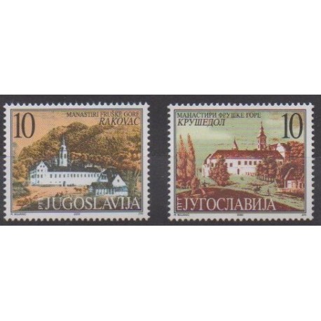 Yougoslavie - 2000 - No 2819/2820 - Églises