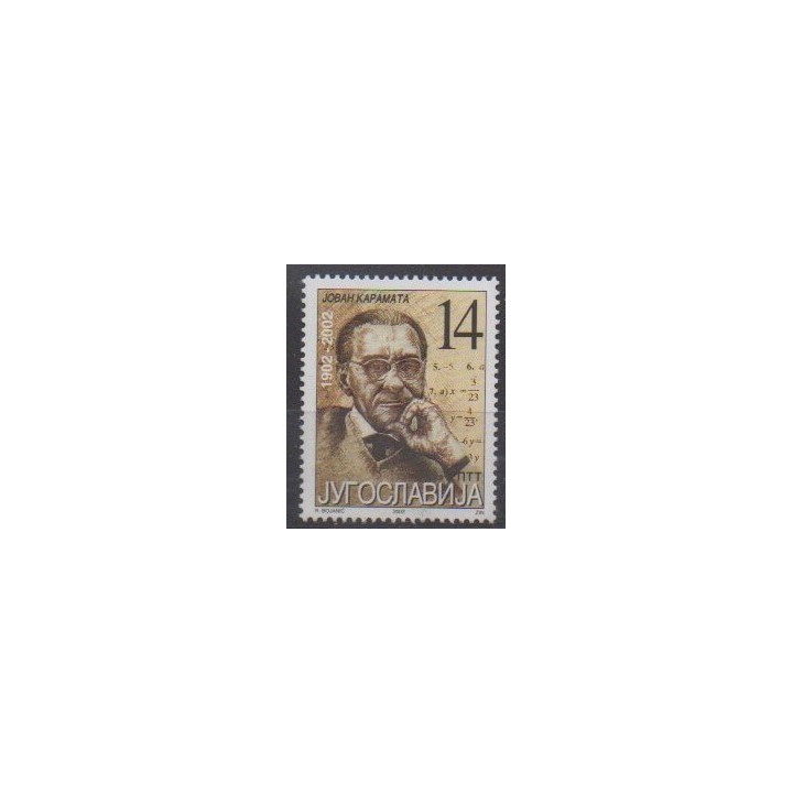 Buy this stamp of Yugoslavia of the year 2002 (Nb 2905).