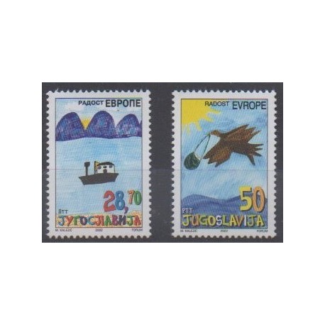 Yugoslavia - 2002 - Nb 2930/2931 - Children's drawings