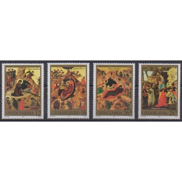 Acheter cette série de timbres de Yougoslavie de l'année 2002 (No 2938/2941).