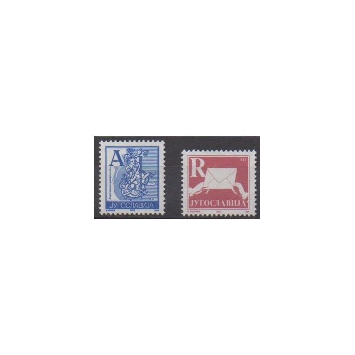 Buy this set of stamps of Yugoslavia of the year 2002 (Nb 2944A/2944B).