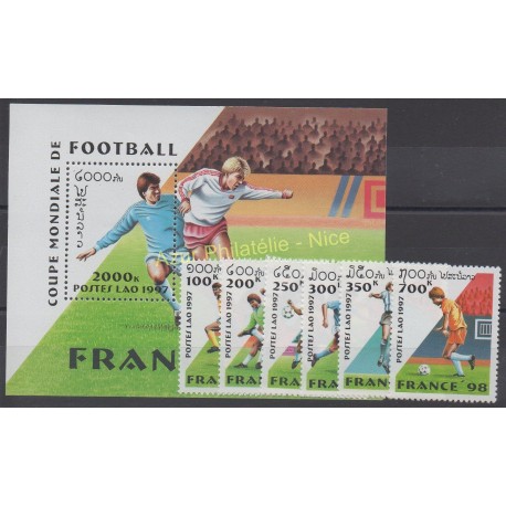 Laos - 1997 - No 1281/1286 - BF140 - Coupe du monde de football