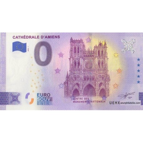 Euro banknote memory - 80 - Cathedrale d'Amiens - 2023-1