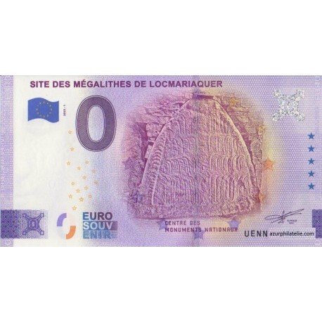 Euro banknote memory - 56 - Site des Mégalithes de Locmariaquer - 2023-1