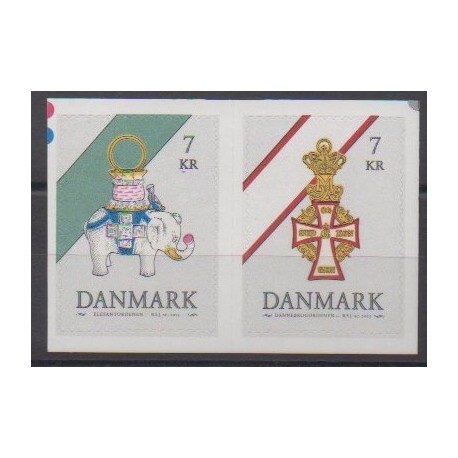 Danemark - 2015 - No 1786/1787 - Monnaies, billets ou médailles