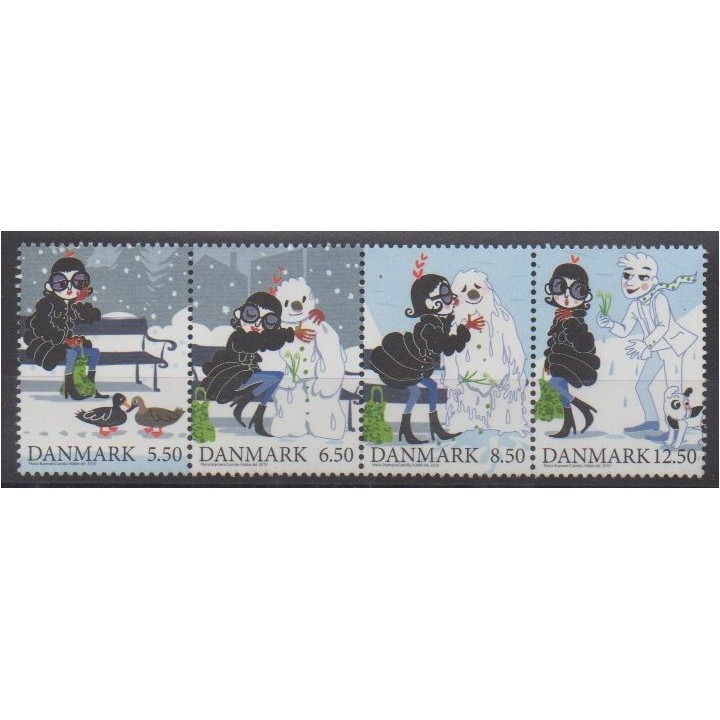Buy this set of stamps of Denmark of the year 2010 (Nb 1602/1605).