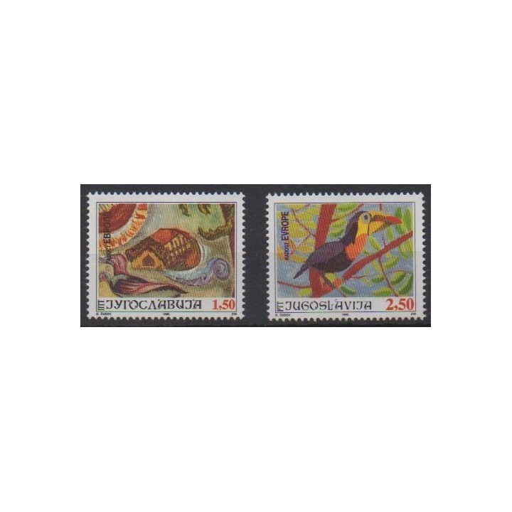 Buy this set of stamps of Yugoslavia of the year 1996 (Nb 2649/2650).