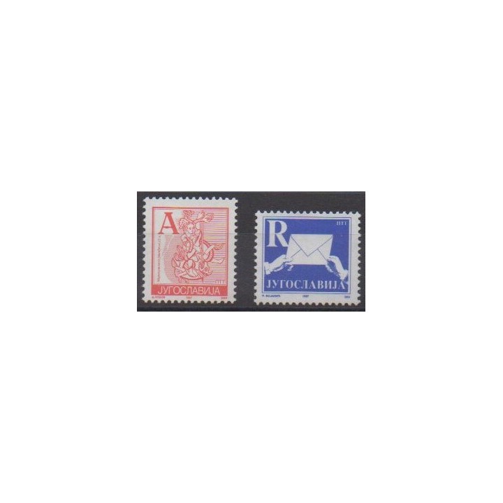 Acheter cette série de timbres de Yougoslavie de l'année 1997 (No 2679/2680).