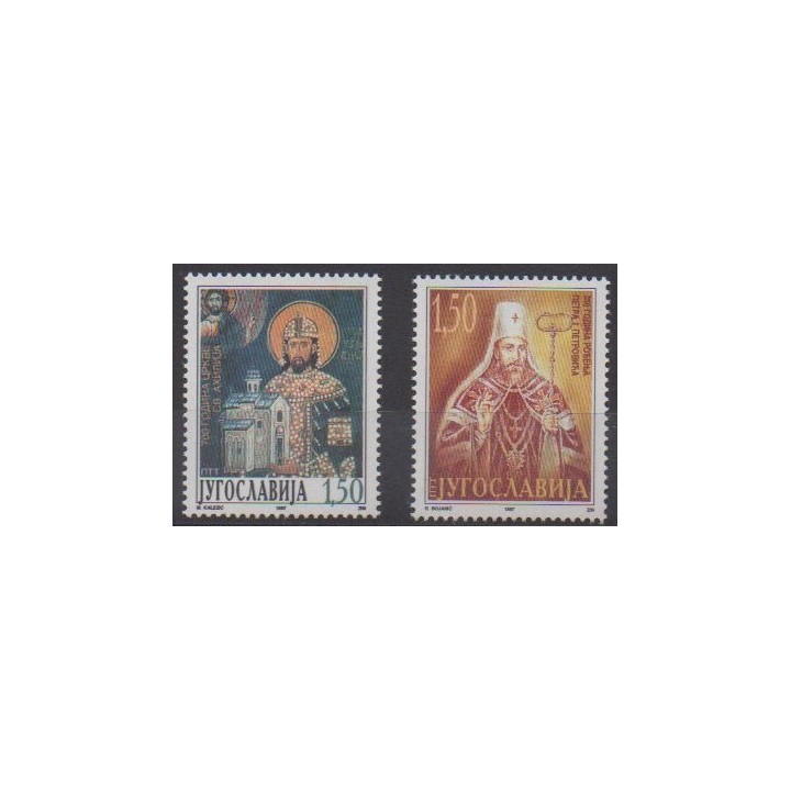 Acheter cette série de timbres de Yougoslavie de l'année 1997 (No 2671/2672).