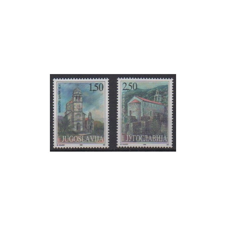 Acheter cette série de timbres de Yougoslavie de l'année 1998 (No 2704/2705).
