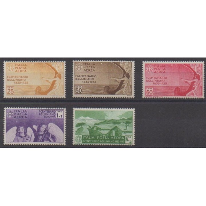 Buy these stamps of Italy of the year 1935 (Nb PA86/PA90).