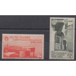 Italie - 1935 - No 372/373 - Musique - Neufs avec charnière