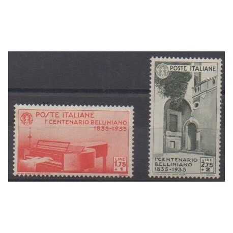 Italy - 1935 - Nb 372/373 - Music - Mint hinged