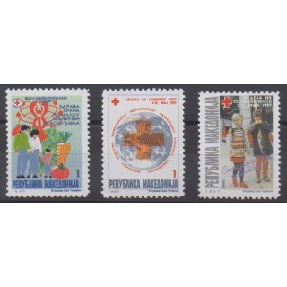 Acheter cette série de timbres de Macédoine de l'année 1997 (No TB63/TB65).