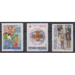 Macédoine - 1997 - No TB63/TB65 - Santé ou Croix-Rouge