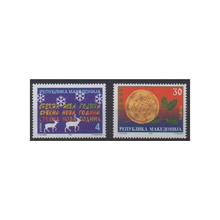 Acheter cette série de timbres de Macédoine de l'année 1998 (No 148/149).