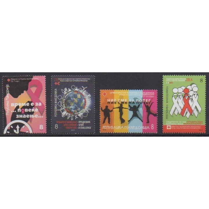 Buy this set of stamps of Macedonia of the year 2010 (Nb TB125/TB128).