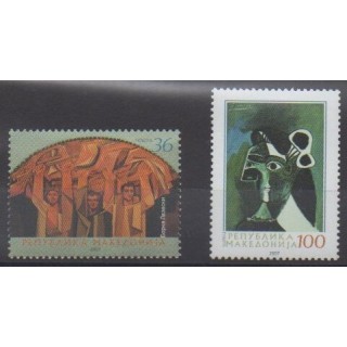 Buy this set of stamps of Macedonia of the year 2007 (Nb 411/412).
