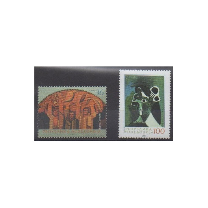 Acheter cette série de timbres de Macédoine de l'année 2007 (No 411/412).