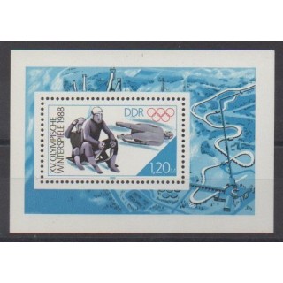 Acheter ce bloc-feuillet d'Allemagne orientale (RDA) de l'année 1988 (No BF89).