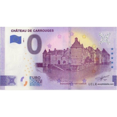 Euro banknote memory - 61 - Château de Carrouges - 2023-1