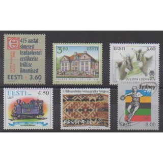Buy this set of stamps of Estonia of the year 2000 (Nb 359/364).