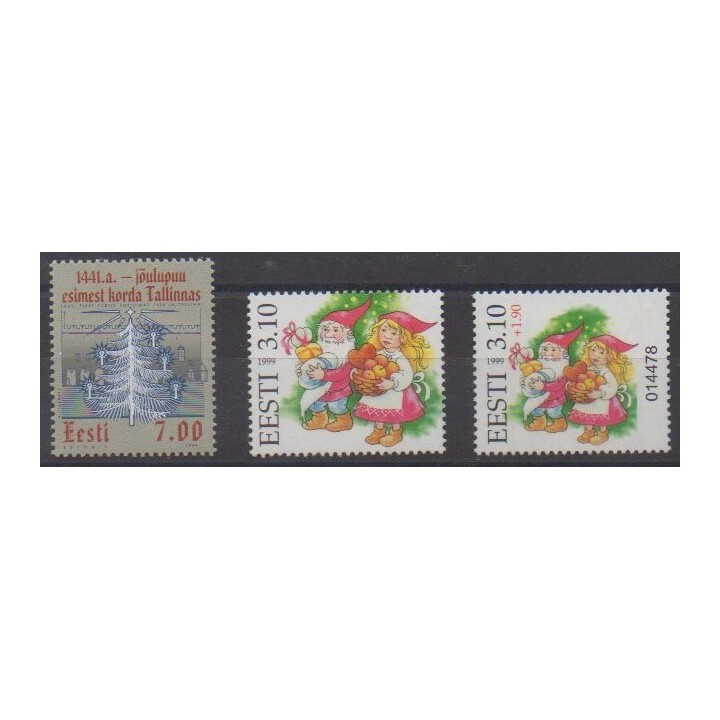 Acheter cette série de timbres d'Estonie de l'année 1999 (No 347/349).