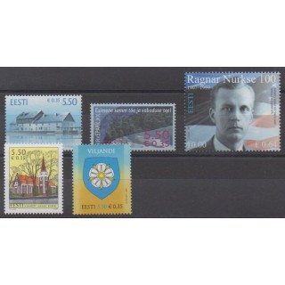 Buy this set of stamps of Estonia of the year 2007 (Nb 550/554).