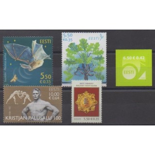 Buy this set of stamps of Estonia of the year 2008 (Nb 561/565).